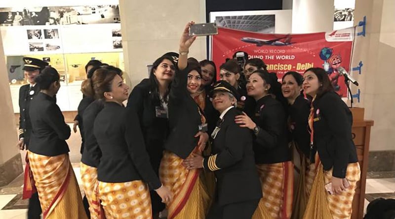 Air India completed first journey with all-women crew