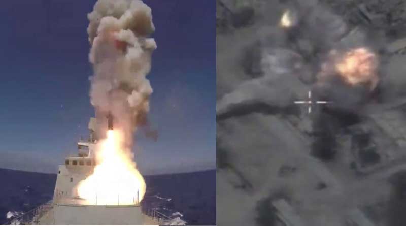 Russia launches massive missile strike targeting ISIS hideouts in Palmyra