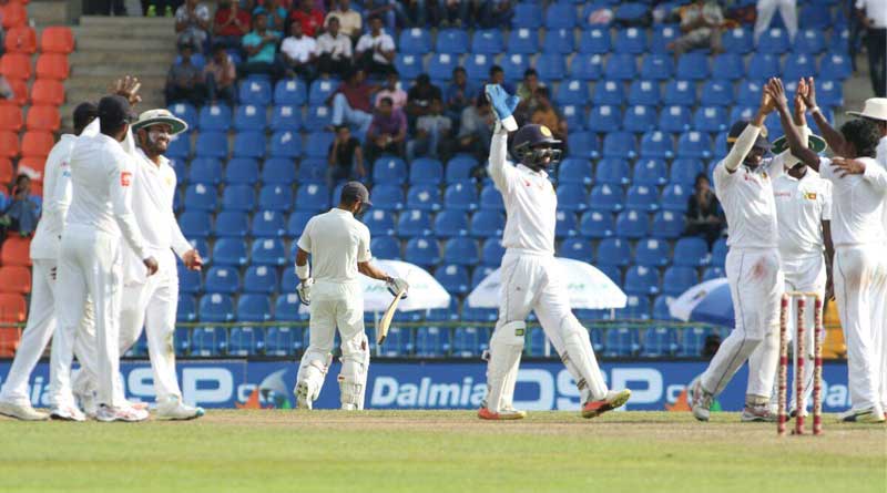 Kandy Test: Riding explosive Shikhar Dhawan India towards big score against Sri Lanka