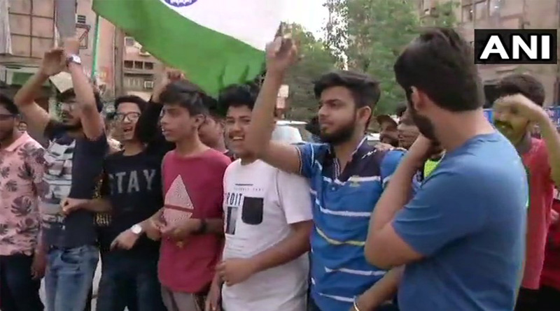 CBSE question paper leak: Students protest outside Prakash Javadekar’s residence