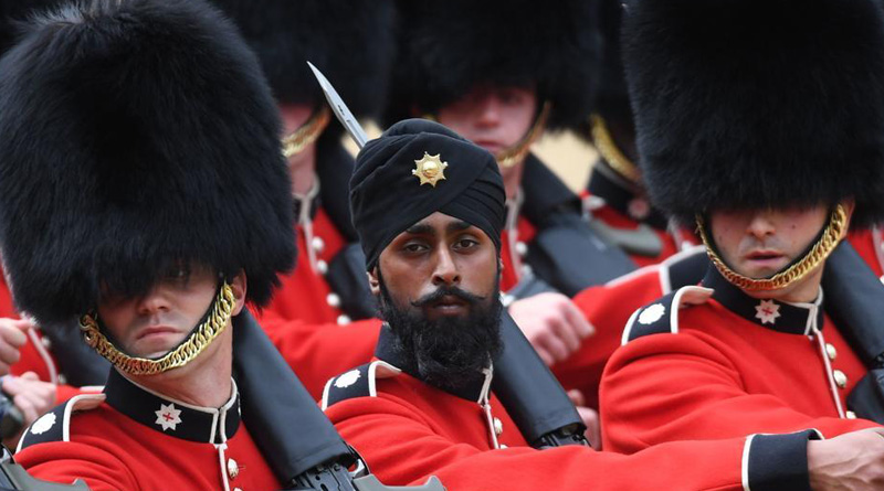 Sikh soldier becomes first to wear turban in annual Trooping