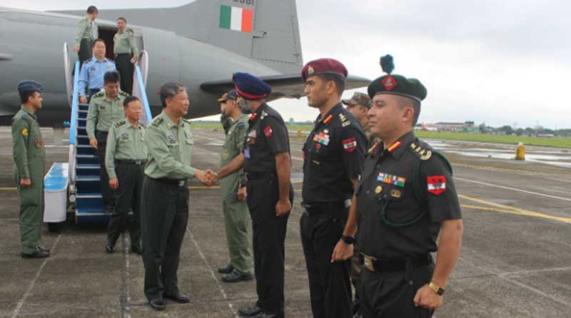 chinese military delegation entered Sukna's army base