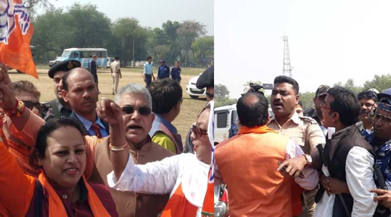 BJP State President Dilip Ghosh threats Police