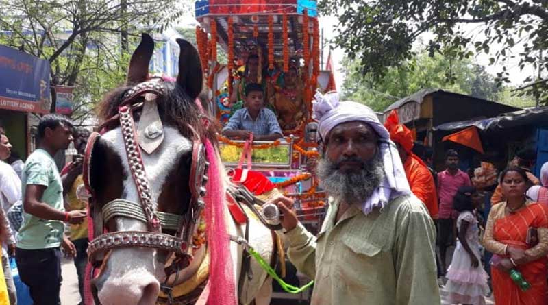 Communal Harmony at Birbhum as Lord Ram's chariot pulled by Rahim