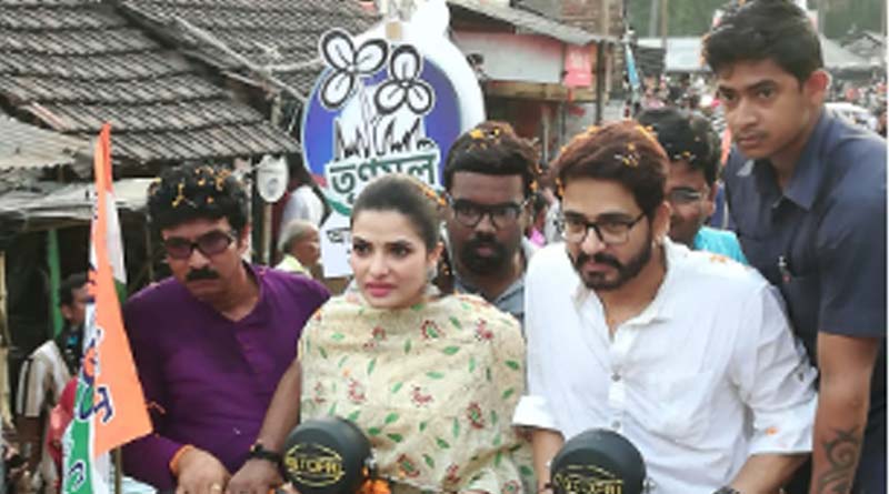 Actor Tanusree Chakraborty and Hiran Chatterjee starts election campaign