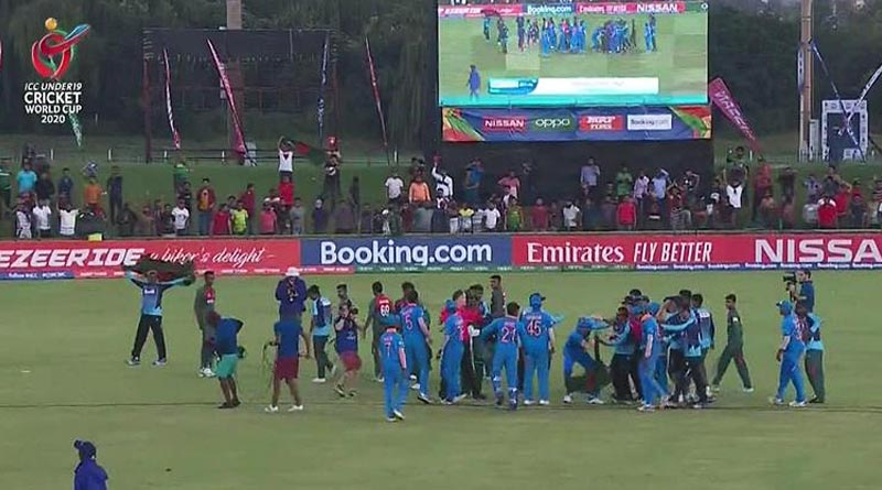 U-19 World Cup final: India and Bangladesh players clash after match
