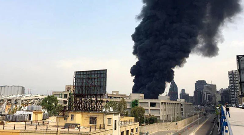Beirut: Fire breaks out at site of deadly explosion