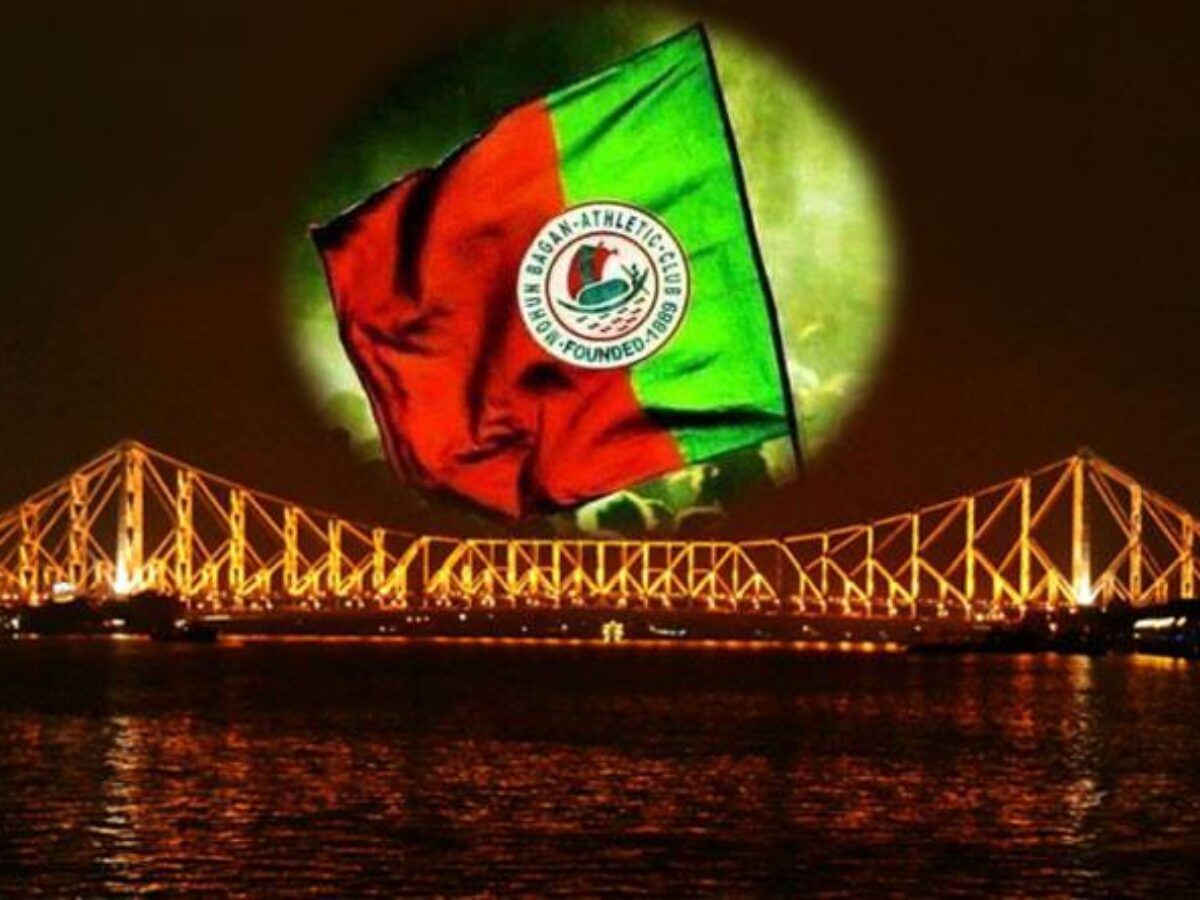 The Iconic Howrah Bridge Will Be Illuminated With Traditional Green Maroon Colours To Commemorate The Success Mohun Bagan Sangbad Pratidin