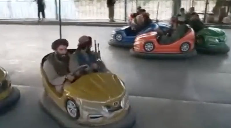 Taliban on merry-go-round, terrorists go on joy rides after Kabul seige, video viral | Sangbad Pratidin