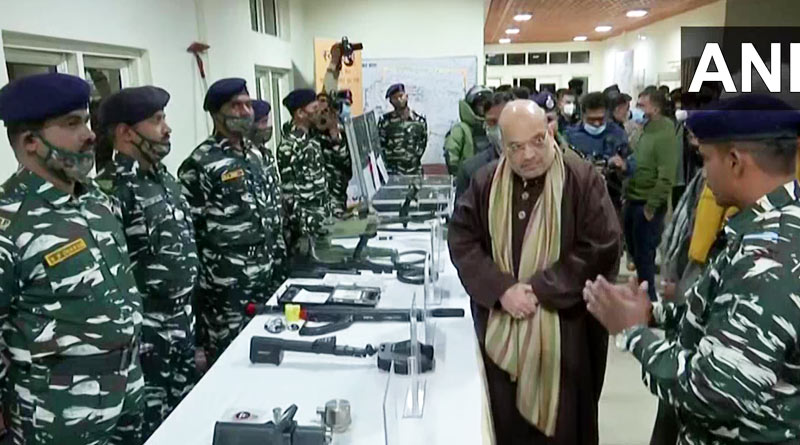 Union Home Minister Amit Shah stayed at CRPF camp in Lethpora, Pulwama | Sangbad Pratidin