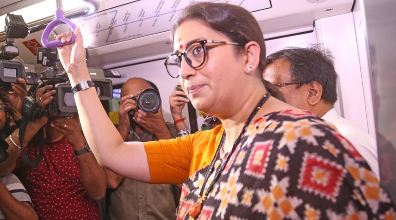 Smriti Irani inaugurates Sealdah Phoolbagan metro route, TMC absent in ceremony