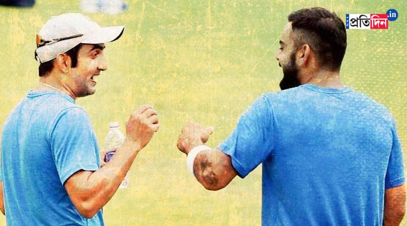 Friend turns out to be foe, Virat kohli and Gautam Gambhir engaged in a heated exchange in Cricket field । Sangbad Pratidin