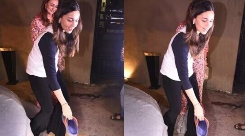 Alia Bhatt for helping paparazzi who lost shoes while clicking her pics| Sangbad Pratidin