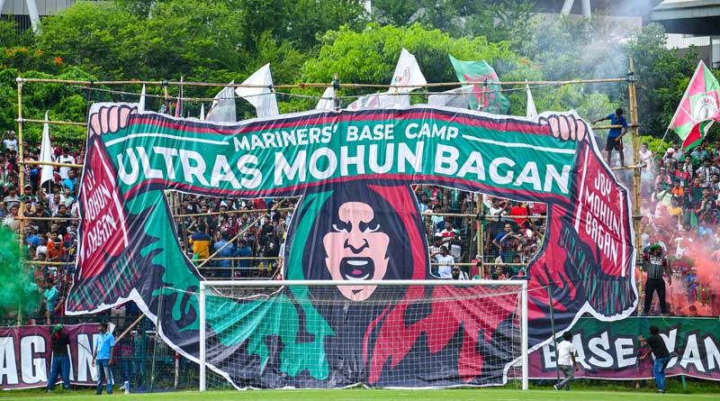 Mohun bagan fans make India's largest 3D football tifo | Sangbad Pratidin