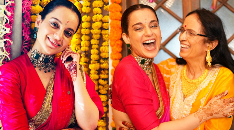 Kangana Ranaut dances at sister-in-law Ritu Ranaut’s godbharai, shares pics | Sangbad Pratidin