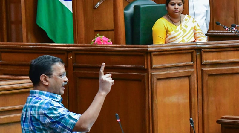 Arvind Kejriwal slams PM Modi on Manipur issue, unrest created in Delhi Assembly | Sangbad Pratidin