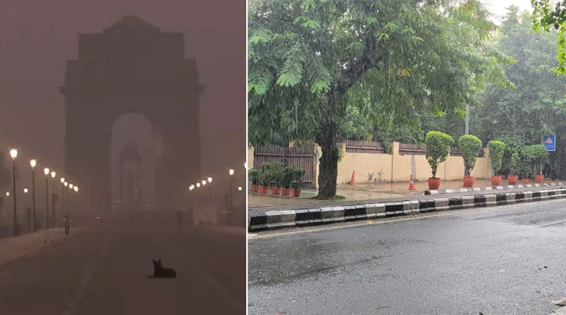 Smog Clears after light rains In delhi, more rain likely | Sangbad Pratidin