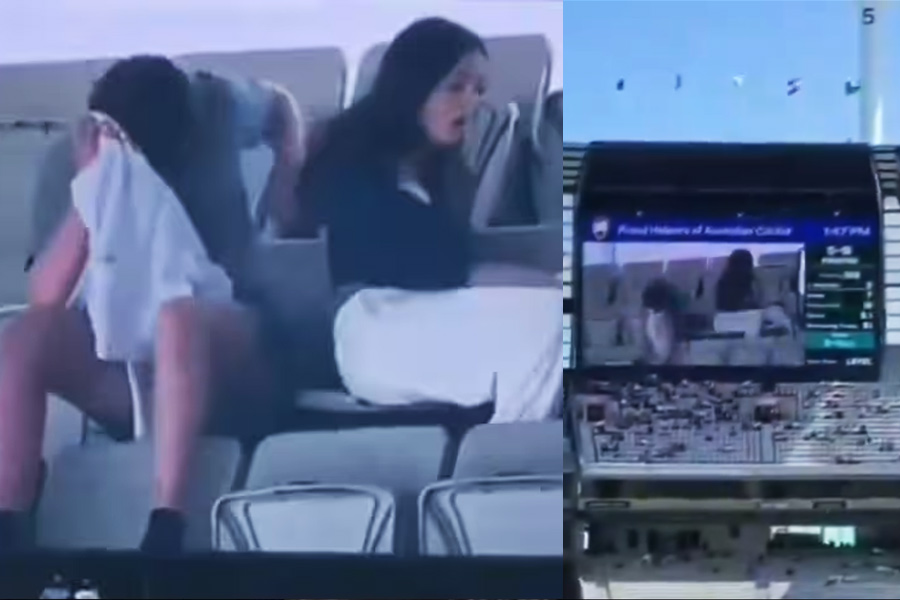 Cameraman Catches Couple By Surprise During Australia vs Pakistan Test | Sangbad Pratidin