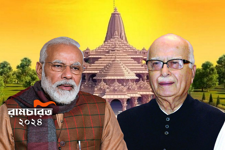 Ram Mandir: Absence of Lal Krishna Advani in Modi driven Ram Mandir event। Sangbad Pratidin