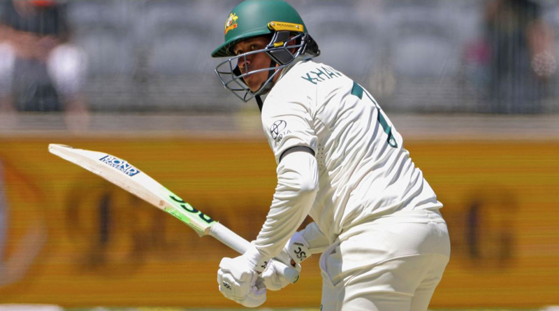 Usman Khawaja wore a black armband on Day 1 of the series-opening Test against Pakistan । Sangbad Pratidin