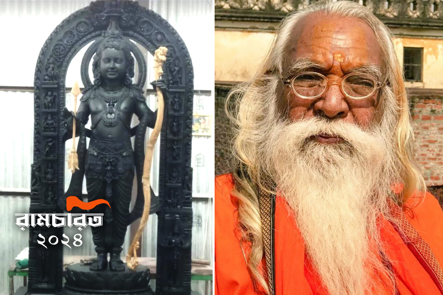 Ram temple chief priest angry after Ram Lalla idol photo leaked online | Sangbad Pratidin