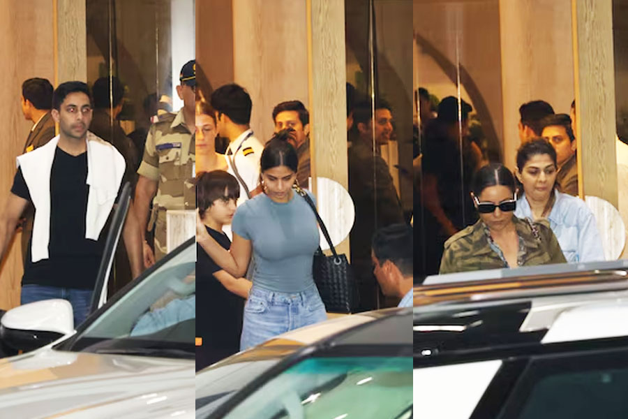 Shah Rukh Khan Reached Mumbai, Suhana-agastya grab eyeballs