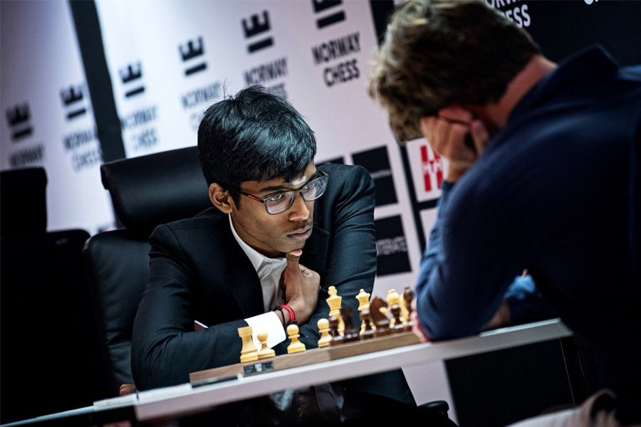 R Praggnanandhaa clinches first cassical Chess win over world no.1 Magnus Carlsen