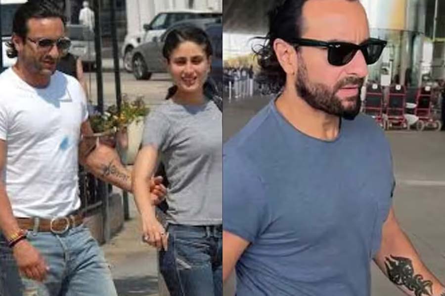 Saif Ali Khan COVERS UP Kareena Kapoor's Tattoo On His Arm