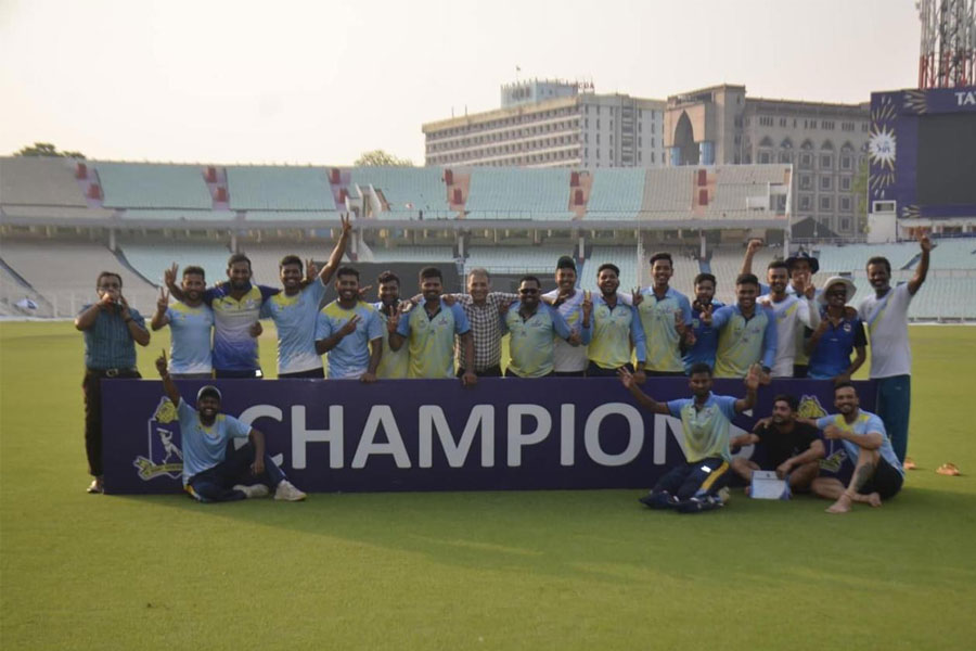 bhawanipore club beats barisha sporting to become champion of cab first division one day meet