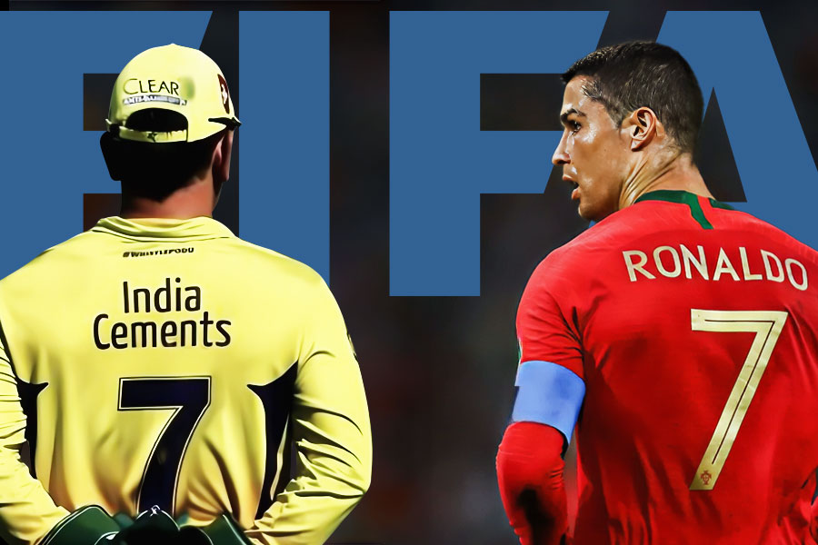 The official handle of FIFA World Cup came up with a tribute for Cristiano Ronaldo and MS Dhoni
