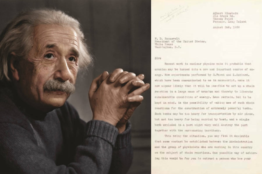 Einstein's letter to Franklin Roosevelt set to fetch $4 Million