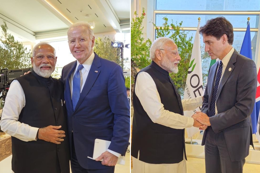PM Modi met Biden and Trudeau at G-7 summit in Italy