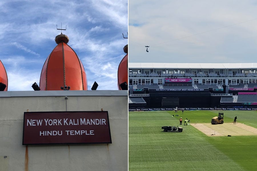 India Cricket Team's match will be telecasted in New York Kali temple