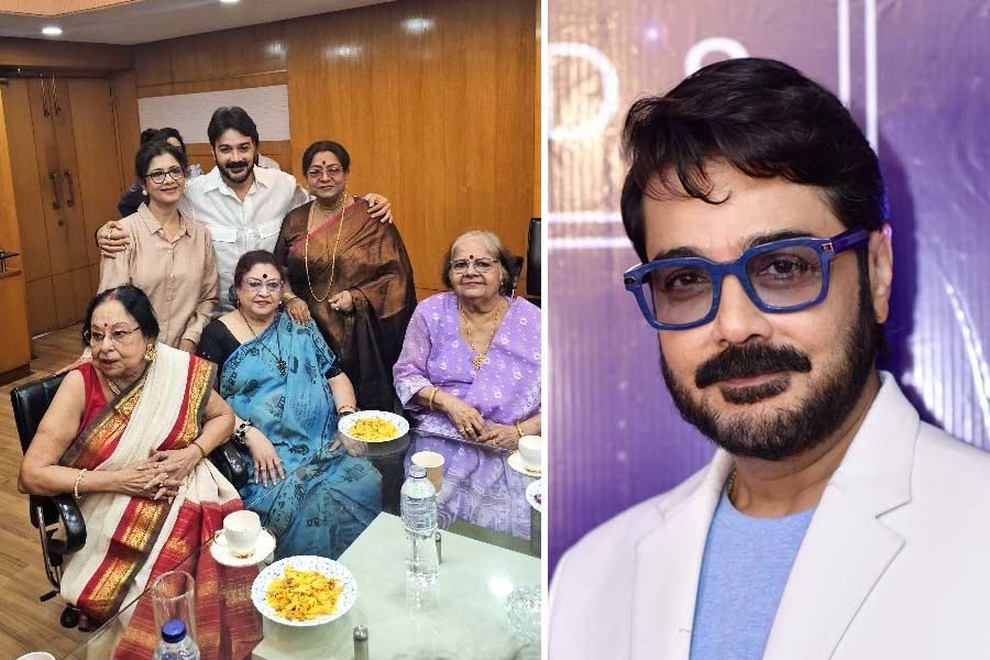 Prosenjit Chatterjee shared video with his onscreen mothers