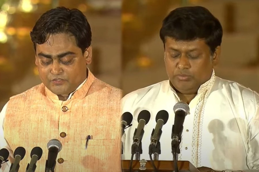 Sukanta Majumdar and Santanu Thakur take oath as MoS in Modi 3.0 cabinet