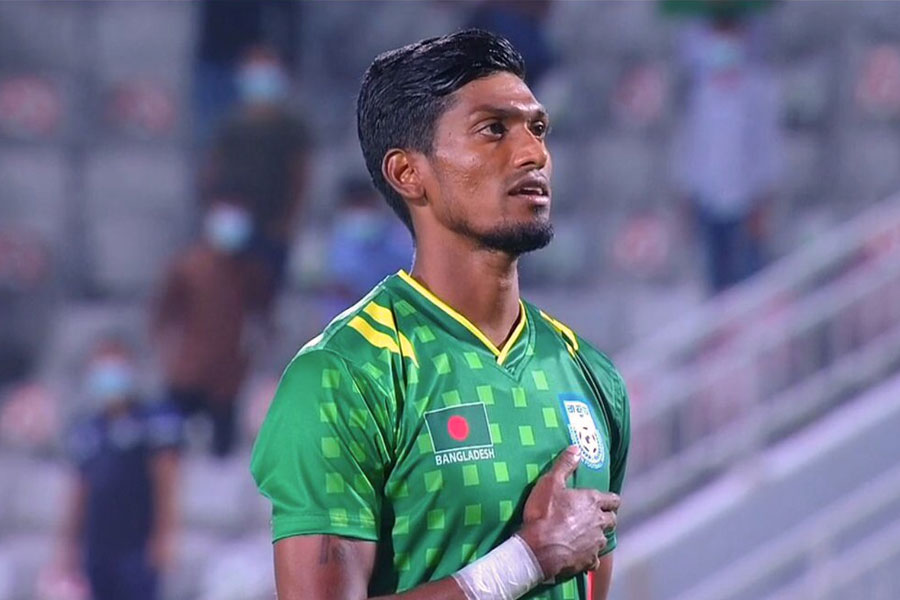 Star defender of Bangladesh football team Topu Barman wishes luck to Sunil Chhetri for his last match