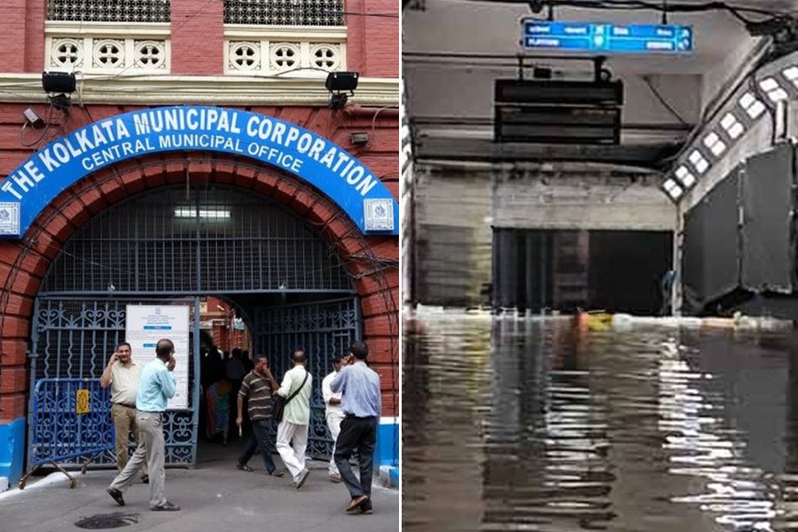 KMC and Kolkata Metro Railways work together to solve the problem of waterlogging at Park Street Metro Station