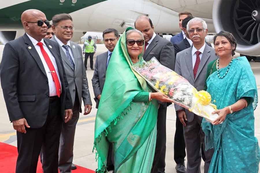 Sheikh Hasina went Delhi to attend oath taking ceremony of Modi