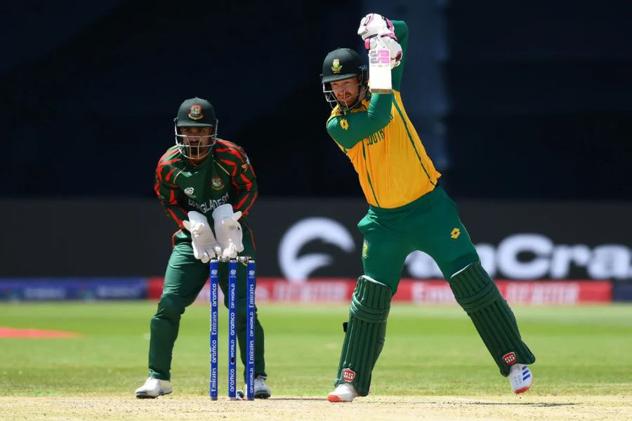 South African cricketer Heinrich Klaasen slams pitch of New York's Nassau County International Cricket Stadium