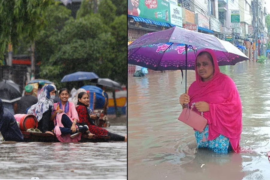 Heavy rain lashes Bangladesh capital city of Dhaka