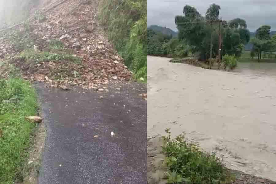 Landslide in North Bengal due to heavy rain