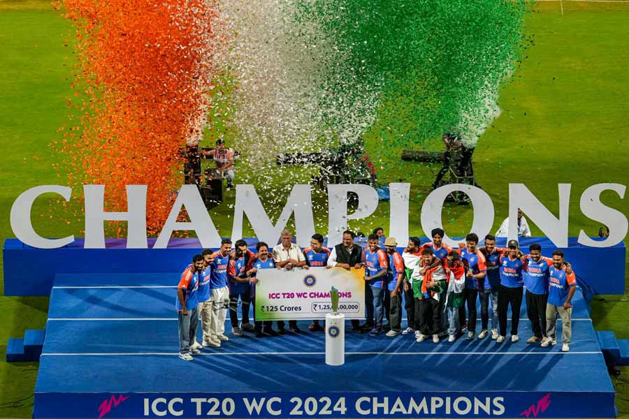 ICC T20 World Cup: India Cricket Team celebrates world cup win in Wankhede