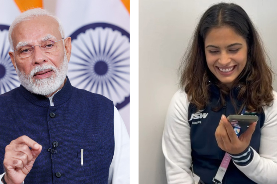 pm modi Talks to manu bhaker after she won bronze in paris olympics