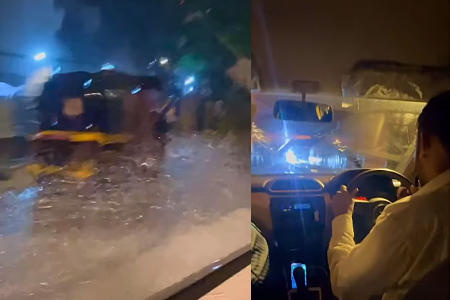 Australian woman shares her experience with Uber driver in flooded Mumbai street