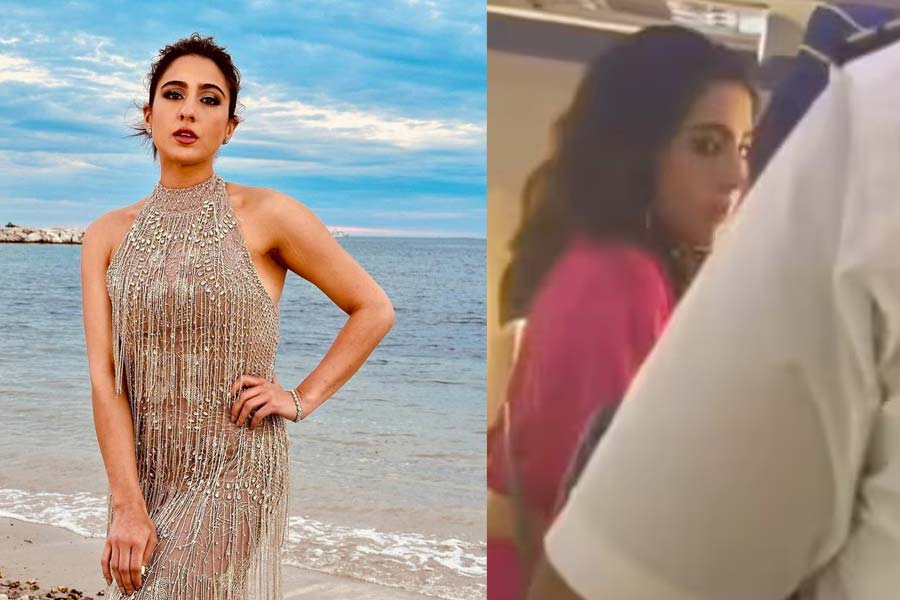 Sara Ali Khan Gets Angry As Air Hostess Spills Juice on Her Dress