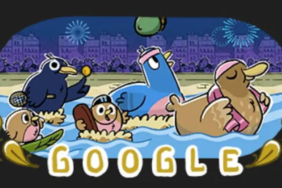 New Google doodle for Paris Olympics 2024