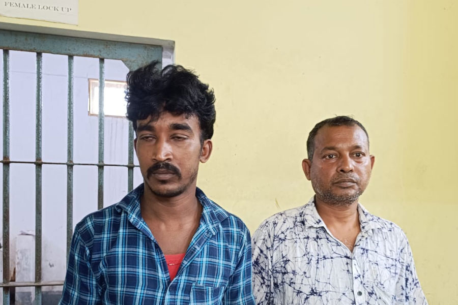 Police arrested two anti-socialist in Kalyani