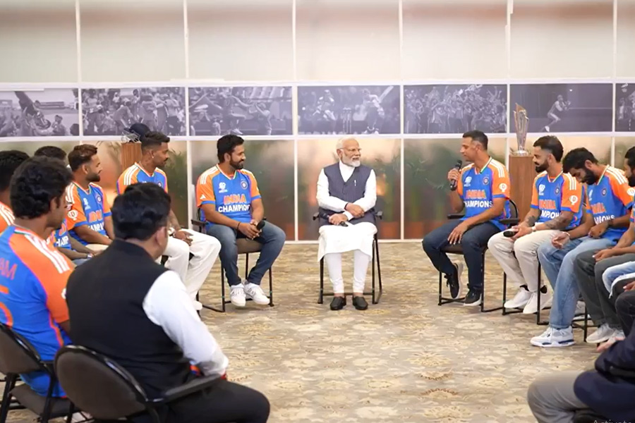 PM Narendra Modi meets T20 World Cup champion India team