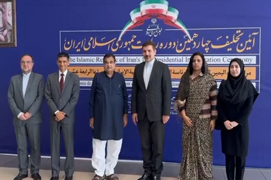 Nitin Gadkari attended the swearing in ceremony of Irans new president