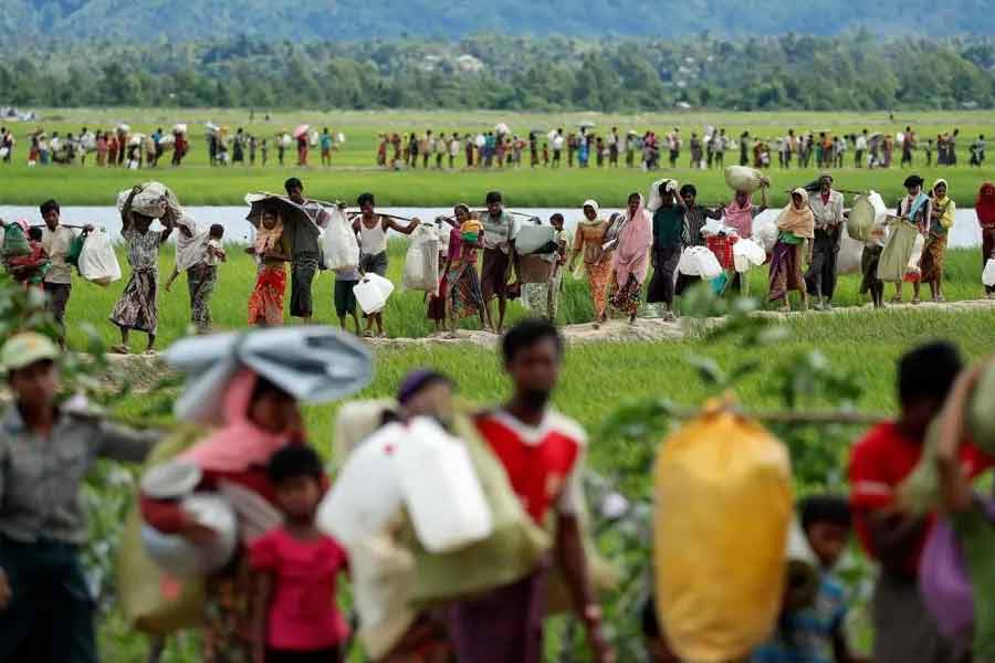 Rohingyas are used as human shields in civil war in Myanmar
